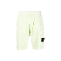 Stone Island Ss23 Solid Color Compass Pattern Label Elastic Waist Casual Shorts Men shorts Light-Green 781564060-V0152 S