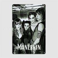 Måneskin Metal Sign Wall Cave Bar Cave Customize Painting Décor Tin Sign Poster 20x30cm（7.8x11.8inch）
