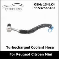 1341K4 11537565433 Aušinimo žarna su turbokompresoriumi Peugeot 3008 208 308 408 508 5008 RCZ Citroen C5 C4 Variklio vandens vamzdžio jungtis