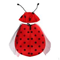 Costume Girls Ladybird Halloween Fancy Dress Animal Outfit M