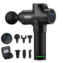 Phoenix A2 Pro Athlete Massage Gun High Frequency Deep Tissue Muscle Relax Electric Massager With Portable Bag US Plug