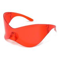 Y2K Designer Oversized Sunglasses Women Men Vintage Steampunk Luxury Sport Rimless Goggles UV400 Protection Trendy As the picture