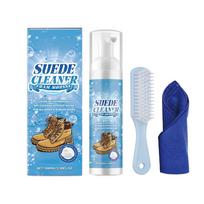 Suede Cleaner Kit No-wash Dry Cleaning Foam Univeral Decontamination for Suede Sheepskin Matte Shoes Leather Sneakers Care 100ml odorless
