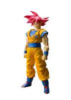 Bandai Figūrėlė DBZ Son Goku Super Saiyan Dievas Raudonais Plaukais SH Figuarts 14cm 4549660175643 - - -