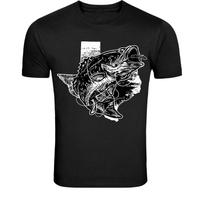 Texas Bass Fishing T-Shirt - Angler Outdoor Graphic Tee 4XL