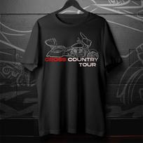 Victory Cross Country Tour 2012-2018 Motorcycle T shirt for Bikers 3XL