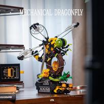 499PCS Steampunk Dragonfly Building Blocks, Punk Mechanical Model, Desktop Decor Toy Men & Women S
