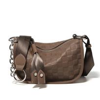 FOXER Women Leather Sling Shoulder Bag Girl Small Crossbody Handbag ruda