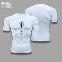 Jin Woo Compression Shirt Compression Gym Sung Jin Woo Solo Leveling Anime Muscleshirt Sportwear Igris Levelup Gym Cloths S balta
