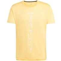 adidas Terrex Agravic Trail Running T-shirt Asia Sizing 'Yellow' Men's IP4816 M