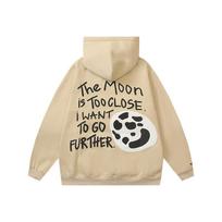 Grafiti Raidės Putplasčio Vilnos Maišelio Stiliaus Palaidinės Vyriškos Per dydį Gatvės Stiliaus Laisvalaikio Su Gobtuvu Hoodie Unisex Megztinis Laisvas Hoody M