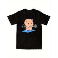 Mens Cute Cartoon Bubu Dudu Printed Fashion Cotton T-Shirt Tops Y2K Casual Short Sleeve T-Shirt O Neck Loose Mens T-Shirt S juoda