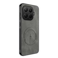 For Xiaomi 17 Ultra 15 14 T Pro Max 5G Vintage Business Phone Case Sheepskin Leather Magnetic Wireless Case Xiaomi 17 Pro Max xiaomi 15 pilka spalva