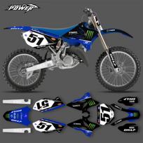 Powerzone Dirt Bike Stickers MX Graphics Decal Kit for Yamaha YZ125 YZ250 YZ 125 YZ 250 2002-2014