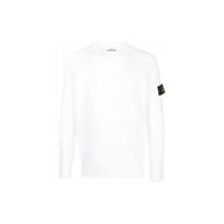 Stone Island Ss23 Solid Logo Crew Neck Long Sleeve Sweatshirt Men sweatshirt White 1015502B0-V0001 M