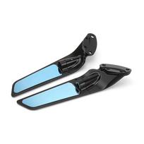 for Kawasaki Ninja ZX-10R Stealth Mirrors ZX10R Accessories ZX-10R SE ZX-10RR ZX 10RR NINJA ZX 10R Adjustable Winglet Parts juoda