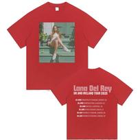 Lana Del Rey UK and Ireland Tour 2025 Tshirt Unisex Women Hip Hop Fashion Trend Short Sleeve T Shirts Summer Unisex Pop Streetwear 4XL