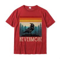 Vintage Nevermore Shirt Edgar Allan Poe The Raven Premium TShirt T Shirt Fitted Gift Cotton Unisexs T Shirt Gift S