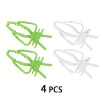 Heavy-Duty Bird Cage Food Vegetable Holder 4Pcs, Grip Handle Design Seed Dispenser Clip, Durable Feeding Tool