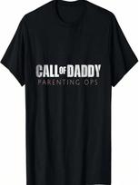 Funny Dad T-Shirt Call Of Daddy Parenting Ops Gift S įvairiaspalvis