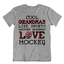 Hockey Sport Tshirt Tee Cool Grandma Gift Vintage Cute Funny Classic Skates Goal 3XL