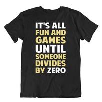 Dividing By Zero Is Not A Game T-Shirt Funny Math Teacher Tee Joke Shirt M