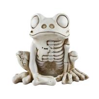 Frog Skeleton Ornament, Outdoor Patio Desktop Decor, Resin Carved Realistic Bone Texture Halloween Figure