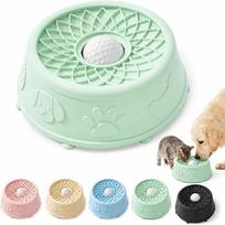 Promotes Dental Health Pet Lick Toys Interactive Slow Feeder Snack Bowl  For Dogs Cats žalia