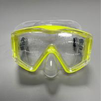 Three-Sided Anti-Fog Adult Swim Goggles with Nose Protector - Resin HD Lenses One Size