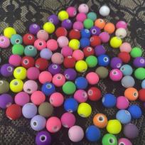 Frosted Acrylic Beading Pen: Colored Spray Paint Beads for Necklaces, Earrings & Phone Chains 10mm (approx. 900 beads)
