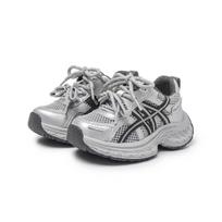 2026 Spring Mesh Breathable Retro Velcro Sports Shoes for Kids - Boys & Girls Size 30, 18.9CM