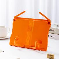 Music Score Book Stand Fold Book Shelf Simple Reading Rack  for Readers oranžinė