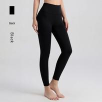 Nude Feel High-Waisted Yoga Pants - Butt Lifting, Quick-Dry, Double Brushed, Peach Tight Fit L (recommended for 60-67.5 kg) juoda