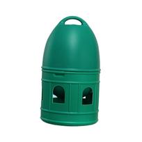 -Water dispenser, bird feeder drinker, -feeder, water pot, container for birds, žalia