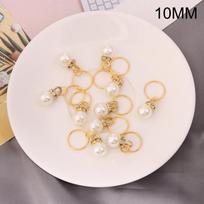 10Pcs 10/12mm Pearl Knitting Stitch Markers Charms Pendant Handmade Gift Knitting Tools DIY Jewelry Accessories Material