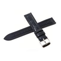 Watch Band 18mm Leather Rubber Seiko Genuine Black Strap RS02C18BK