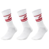 Nike Sportswear Dri-FIT Everyday Essential Crew Socks 'White Red' Men's DX5089-102 S