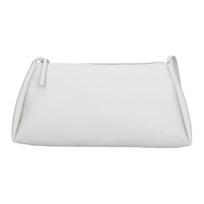 Calvin Klein Collection series gold logo on the side leather shoulder bag women's white auksas
