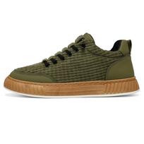 Men's Corduroy Fashion Casual Shoes 2024 Autumn New Fashion Versatile Comfortable Board Shoes Outdoor Work Travel Sports Shoes 39 žalia