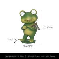 Varlė Saulės Energija Derva Amatai Šviečiantis Naktinis Šviestuvas Sodo Kiemo Lauko Dekoracija Ornamentas Solar Frog