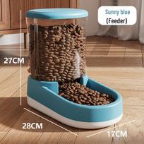 Automatic Pet Water Fountain and Feeder: Cordless Dispenser for Dogs and Cats