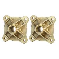 1 Pair 4 Stud 24T Spline Rear Axle Wheel Hubs 25mm for 125cc 150cc 200cc Go Kart ATV Quad