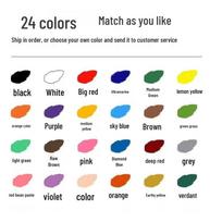 Acrylic 24-Color Waterproof Non-Fading Paint Set for DIY Clothing, Graffiti, Stone, and Wall Art - 120ml Cans 120ml pigment
