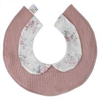 Baby Feeding Bib Drooling Apron Newborns Burp Cloths Strong Absorbent Toddler Bib with Collar Cotton Breathable Bib