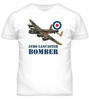 Avro Lancaster WW2 Heavy Four Engine Bomber Aircraft Action T SHIRT Men's 100% Cotton Casual T-shirts Loose Top Size S-3XL S