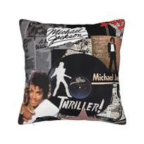 MJ King Of Pop Michael J-jackson Pillowcases  Fashion Pillow Case For Living Room Bed Chair Comfy Pillow Cover 12x12Inch gray