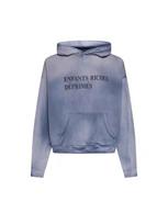 ERD CUOUT Second Gen Melancholy Gradient Blue Aged Hooded Sweatshirt - Bai Jingting Style Large