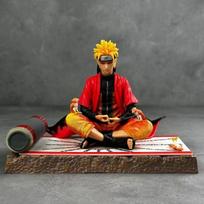 Hot Naruto Anime Figure Naruto Action Figurine Sitting in Meditation Posture Statue Screen Decoration Collect Anime Playthings Presents