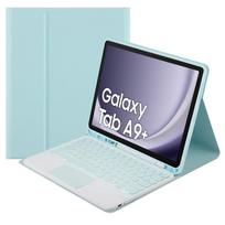 Galaxy Tab A9 Plus Bluetooth Keyboard Case with Touchpad (Blue)