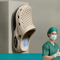 Medical Shoes with Anti-slip and Anti-odor Properties, Thick-soled Shoes, Slippers 40-41 chaki